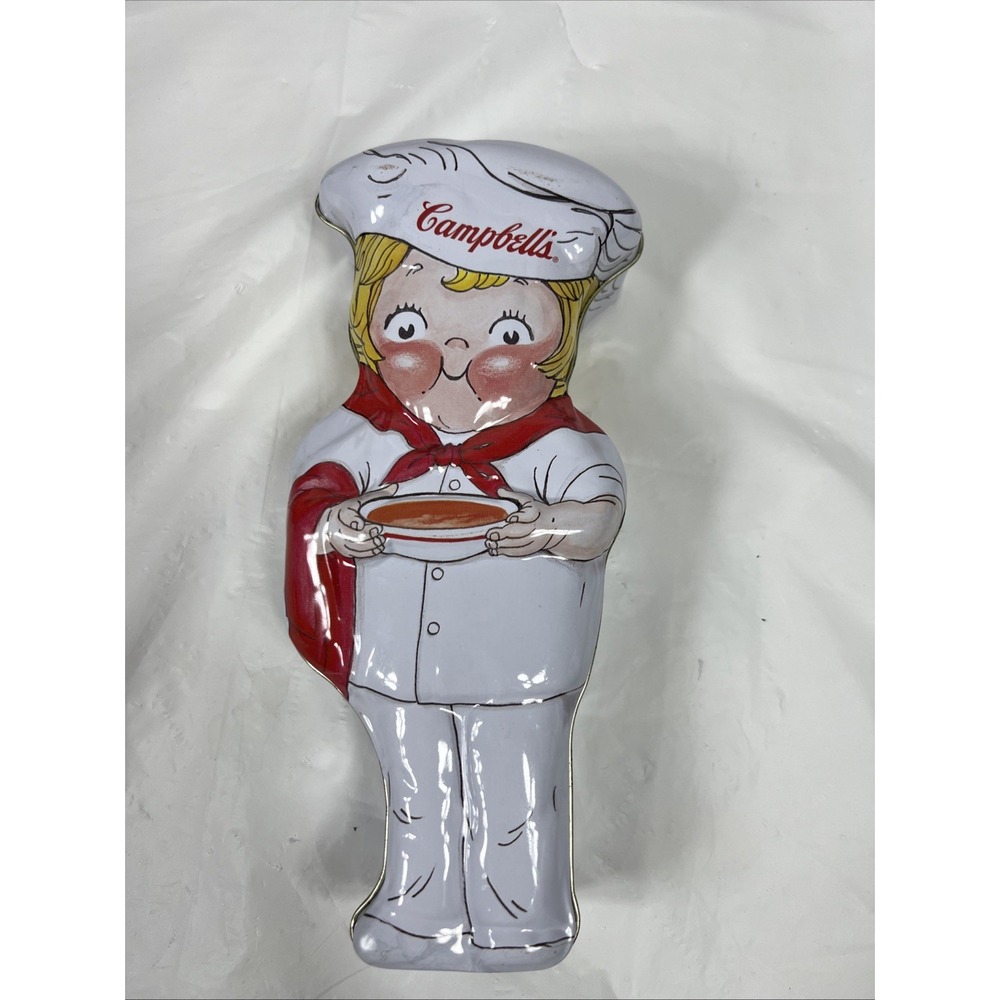 Campbell's‎ Soup Kids Chef Tin Box VTG 1998 Tin Box Company FAST SHIPPING